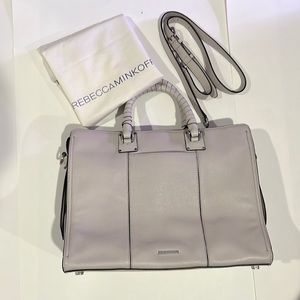 Rebecca Minkoff Grey Handbag with dust bag and long strap